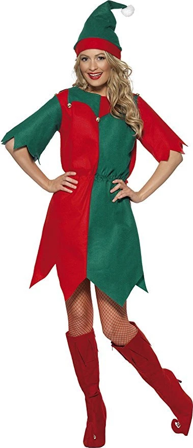 Disfraz de Navidad Smiffys Elf Santas Little Helper Navidad Adulto Mujer 21474 Foto 1 de 3