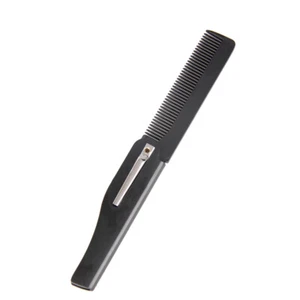 Foldable Hair Comb Pocket Hairdressing Moustache Beard Comb for Men Women - Picture 1 of 13
