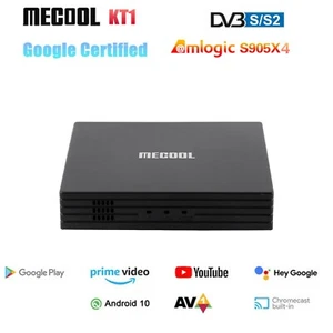 MECOOL KT1 Android 10 TV Box DVB-S2 Amlogic S905X4 2G 16G 2.4G/5G Wifi BT 4K HDR - Picture 1 of 14