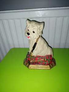 The Leonardo Collection Inglaterra Perro Scottie de Hierro Fundido con Gaitas Tope de Puerta - Imagen 1 de 4