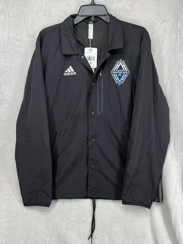 Adidas Vancouver Whitecaps FC MLS Men's Button ATM Anthem Lined Jacket - Medium Cover