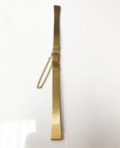 SEIKO STAINLESS STEEL GOLD 9MM BRACELET ADJUSTABLE BANGLE BRACELET - Picture 1 of 5