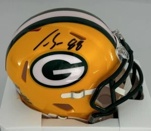 Mini Casco Packers Tight End LUKE MUSGRAVE Firmado Velocidad Riddell AUTOMÁTICO - VENTILADOR - Imagen 1 de 1