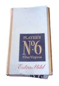 Vintage Empty Box of Player's No. 6 Extra Mild Filter Virginia Cigarettes - Picture 1 of 4