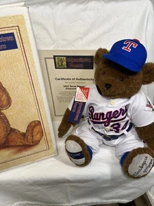 Cooperstown Teddybär Nolan Ryan 1993 Texas Rangers #354 von 2500 mit Box - Bild 1 von 7