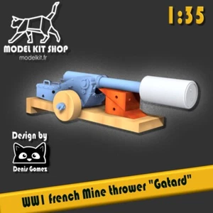 1:35 - WW1 Lanceur de mines "Gatard" by modelkit.fr - Photo 1/7