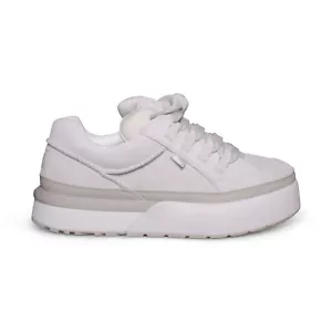 UGG GOLDENCUSH LT WHITE SUEDE CLASSIC SNEAKERS ALL GENDER SIZE US M10/W11 NEW - Picture 1 of 5
