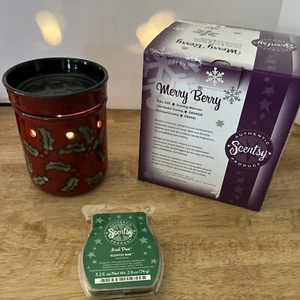 Scentsy Merry Berry Wachswärmer schmelzen volle Größe Urlaub Winter Weihnachten 2010 Box - Bild 1 von 6