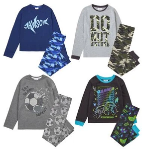 Niños Pijamas Largos Niños Niños Algodón Jersey Dormir Pijama Set Ropa de noche PJs - Imagen 1 de 13