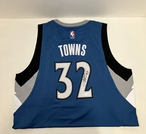 Karl Anthony Towns Signed Adidas Autographed Timberwolves Jersey w/ JSA COA - Picture 1 of 3