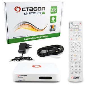 Octagon Spirit White Android 11 4K IP TV Box mit HDR10+ 32GB/2GB Mediaplayer + - Bild 1 von 5