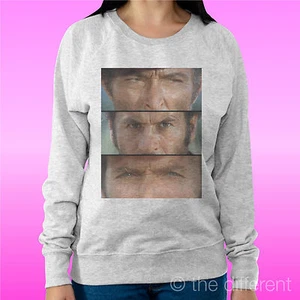 Felpa Woman Light Sweater Light Grey " The Buono The Brutto And The Cattivo " - Picture 1 of 1