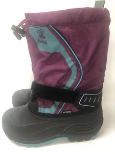 Kamik Snowcoast-3 Unisex-CHILDRENS, Size 3, Black/blue/purple, Snow-boots - Picture 1 of 8