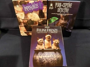 LOT OF 3 BEPUZZLED CAT / FELINE - 500 - 750 - 1000 pc PUZZLES - EXCELLENT - Picture 1 of 10