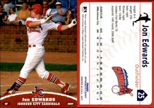 Jon Edwards 2007 Grandstand Johnson City Cardinals #NNO Card