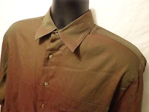 John W. Nordstorm Dress Shirt Brown 15 1/2 100% Long Staple Cotton - Picture 1 of 4