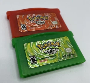 Pokemon FireRed + LeafGreen Version (Nintendo GameBoy Advance, GBA) - Authentic - Picture 1 of 6