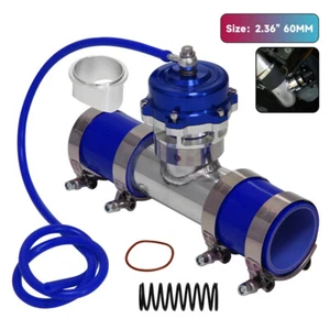 35PSI Boost 50mm Blow Off Valve BOV + V-Band 2.36" 60mm Flange Pipe Hose Kit BL - Picture 1 of 9
