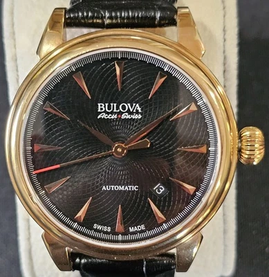 Bulova Men’s Watch - Accu-Swiss Gemini Automatic # 64B123 - Mint Condition - Image 1 of 4