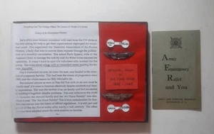 WW2 Asociación Nacional de Mujeres de la Fuerza Aérea Alfileres de solapa de plata esterlina con estuche - Imagen 1 de 3