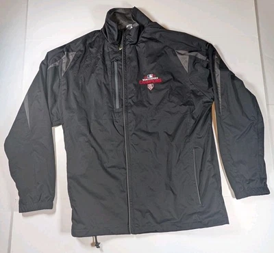 Antigua XL Cardenales de San Luis 2011 Campeones Serie Mundial Cortavientos Negro Cremallera Foto 1 de 4