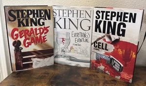 Lot of 3 Stephen King Hardcover Book, Cell, Everything’s Eventual, Gerald’s Game - Picture 1 of 21