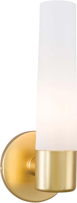 Aplique de pared de vidrio sable George Kovacs iluminación, 1 luz, 60 vatios, oro miel Foto 1 de 1