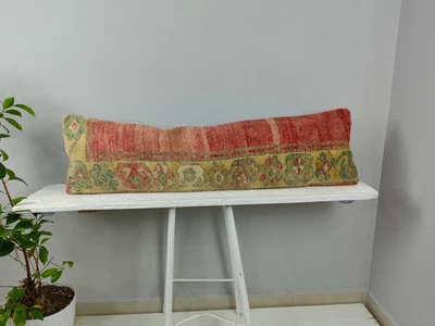 LONG BOLSTER PILLOW TURKISH RUG PILLOW LONG BED PILLOW LONG LUMBAR PILLOW DECOR - Image 1 of 4