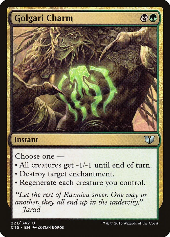 MTG Golgari Charm  - Commander 2015 #221 - Image 1 of 1