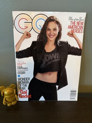 GAL GADOT Wonder Woman Of The Year GQ Magazine Dec 2017 / Jan 2018 No Label EX - Image 1 of 2