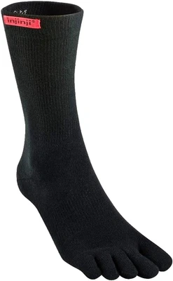injinji SPORT Zehensocken Schwarz Crew Sport Running Socken Toe Socks UNISEX   L - Bild 1 von 4
