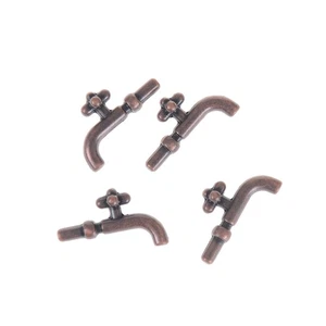 2PCS 1:12 Miniature Metal Water Tap Dollhouse Bathroom Faucet Accessories A`eo - Picture 1 of 7