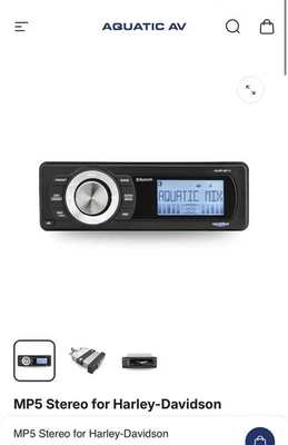 Aquatic AV - AQ-MP-5BT-H - Harley Davidson Bluetooth/MP3 estéreo Foto 1 de 4