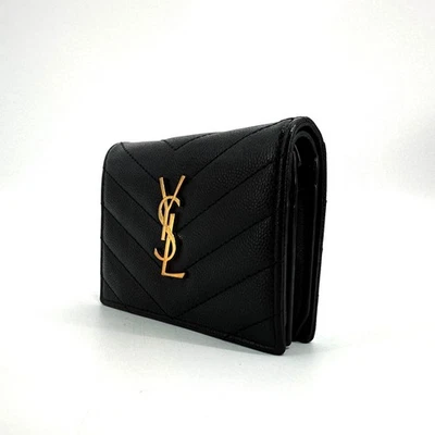 Saint Laurent Monogramm Geldbörse mit Klappe in Gold 530841 149278828 - Bild 1 von 4