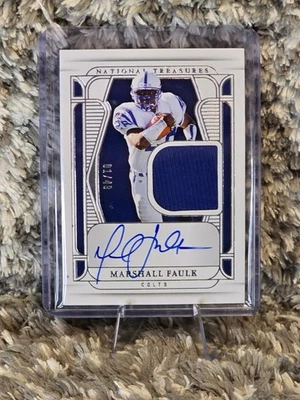 2024 National Treasures #MT-MFK Marshall Faulk Patch Auto /49 - Image 1 of 3