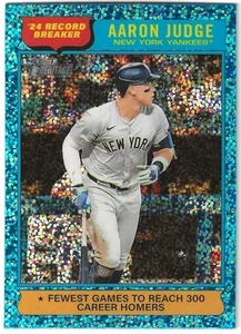 2025 Topps Heritage Blue Sparkle Chrome #3 Aaron Judge New York Yankees - Picture 1 of 1
