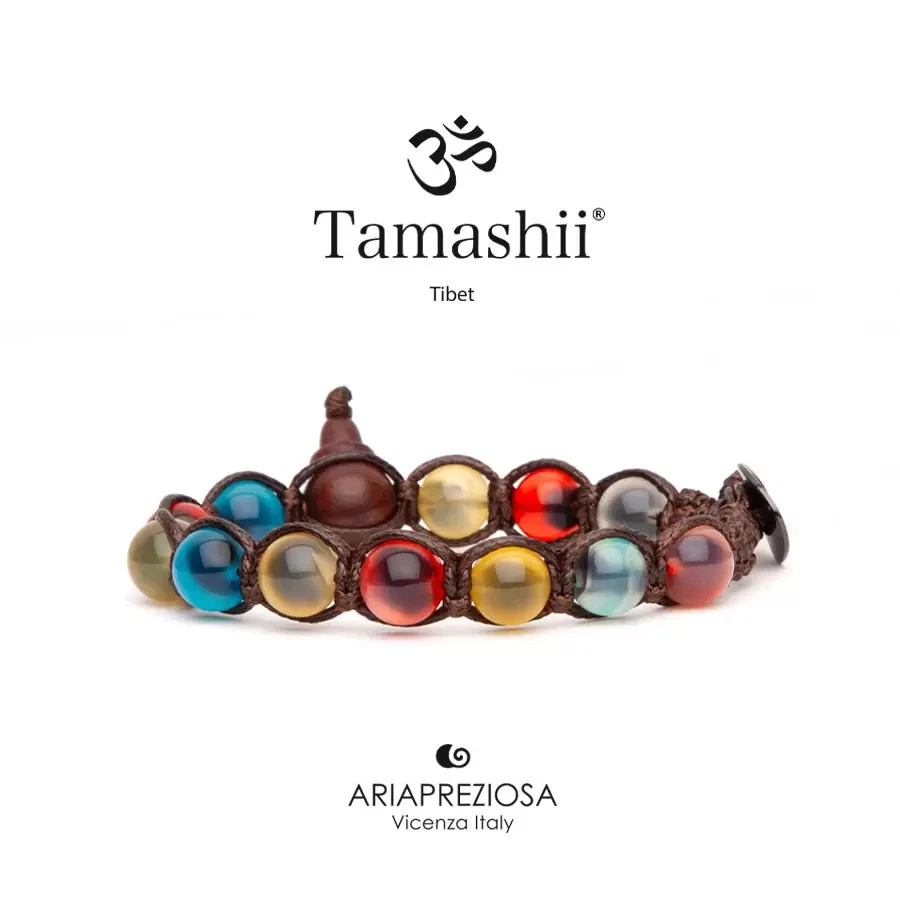 Bracciale Pietra Tibetano Sugar Heart Agata Tamashii Unisex 1 giro BHS900-299 - Immagine 1 di 1