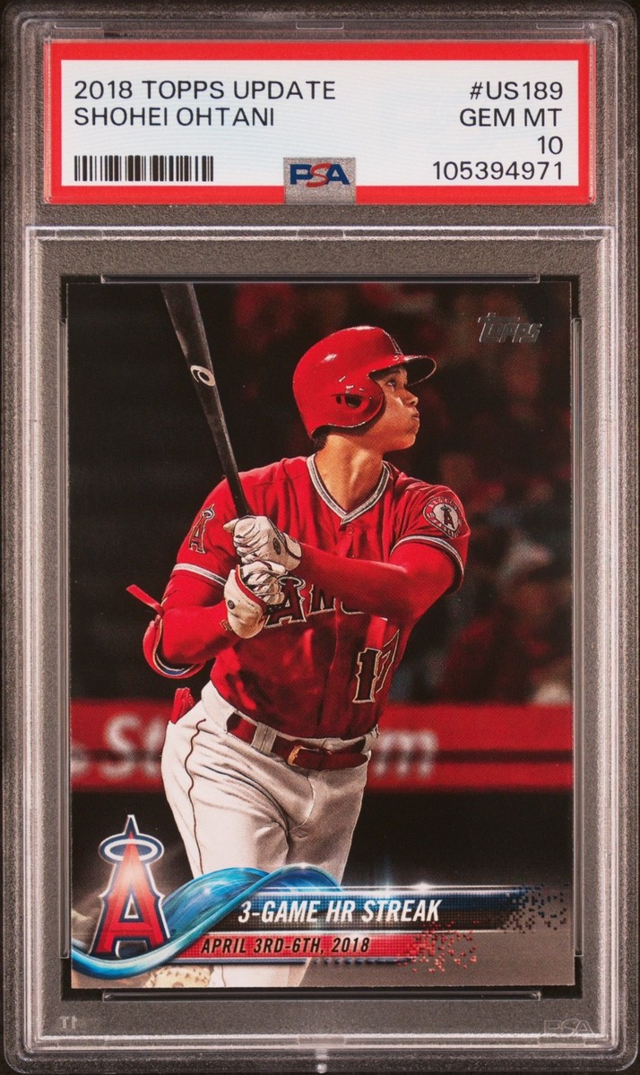 Shohei Ohtani 10 Graded Baseball Trading Cards & Accessories