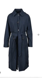 Herno Rain Collection Trenchcoat mit Gürtel und angenähter Kapuze Größe 44 Neu mit Etikett 850 $ - Bild 1 von 12