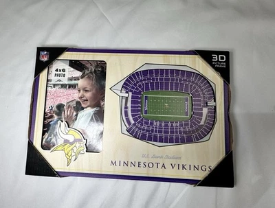 明尼苏达维京人队 3D StadiumViews 画框 NFL 足球美国银行体育场 — 第 1/4 张图片