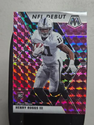 Henry Ruggs III - Mosaic RC Pink NFL Debut- 2020 Panini - Image 1 of 2