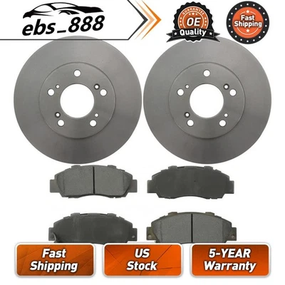 Front Brake Rotors Brake Pads Brake Kit for Acura Legend 3.2L 1993 1994 1995 - Image 1 of 4