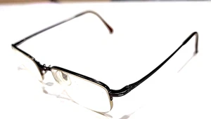 Marco de gafas Ray Ban RB6063 2511 con media montura de metal marrón 49-19 140 - Imagen 1 de 8