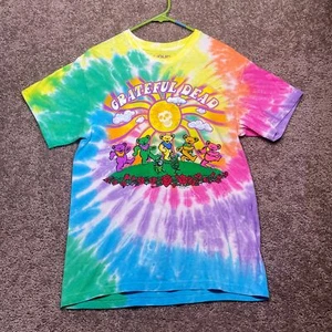 Liquid Blue T-Shirt Men's Medium Multicolor Tie-Dye Grateful Dead 100% Cotton - Picture 1 of 6