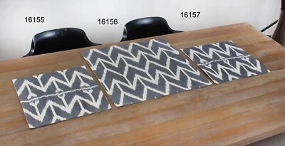 Capa de travesseiro Ikat uzbeque conjunto de 3 peças 15,35 x 15,55 nova em folha envio rápido 16155 - Imagem 1 de 4