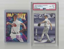 1997 & 1999 SkyBox Thunder & Circa Rave (s) Greg Maddux Atlanta Braves /150