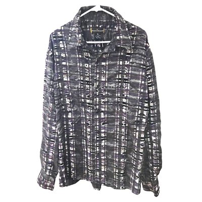 Stacy Adams Men’s 2XL Button Up Collard Long Sleeve Cuffed Dress Shirt - Image 1 of 4