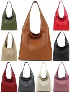 ITALY - Schultertasche Beuteltasche Damentasche  echt Leder NEU! ST-1017 - Bild 1 von 16