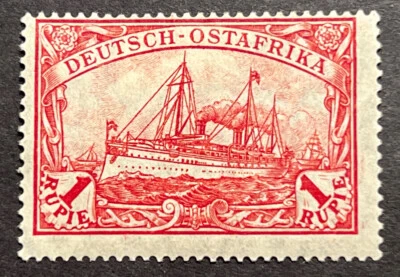 Travelstamps: Germany German East Africa Stamps 1r Kaiser’s Yacht mint OG H WMK - Image 1 of 4