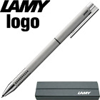LAMY logo Twin Multisystem Pen - Brushed Steel - Supplied in LAMY Gift Box